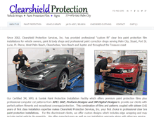 Tablet Screenshot of clearshieldprotection.com
